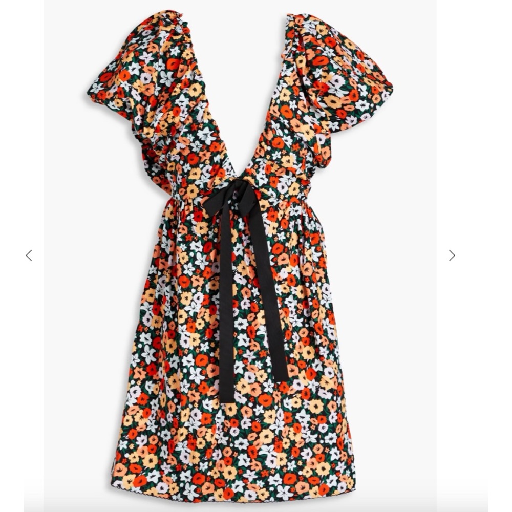 AGUA BY AGUA BENDITA Horizonte Floral Print Mini Dress in Multicolor Small - Picture 5 of 16